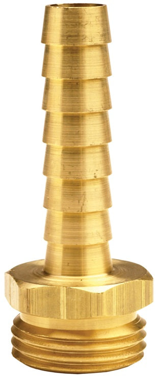 5931012C by Dixon Valve | Long Shank Fitting | Male Coupling | 3/4" Male GHT x 5/8" Hose ID | Brass