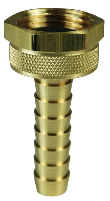 5941212CLF by Dixon Valve | Long Shank Fitting | Female Coupling | 3/4" Female GHT x 3/4" Hose ID | Lead-Free Brass