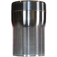 2.0-KC-NIP by Texcel | KC-NIP | KC NIPPLE | 2" Male Pipe x 2" Hose Barb | Straight | Plated Steel