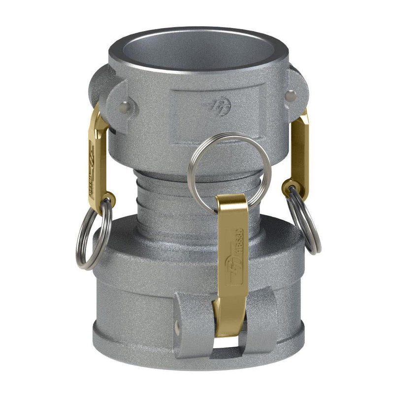 6027000046 (40CX30C) by PT-Coupling | Reducing Cam & Groove Adapter | Spool Coupler | Type CXC | 4" Coupler x 3" Coupler | Aluminum/HB | Buna-N Seal
