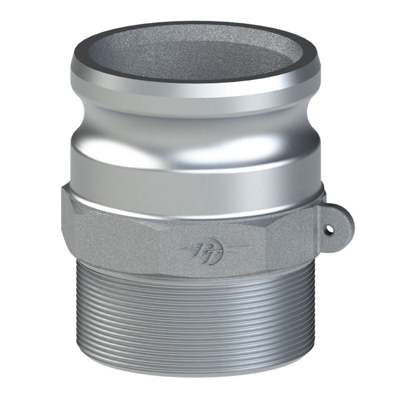 60402500 (25FFH) by PT-Coupling | Cam & Groove Adapter | Type FFH | 2-1/2" Adapter x 2-1/2" Male Fire Hose (NH) Thread | Aluminum