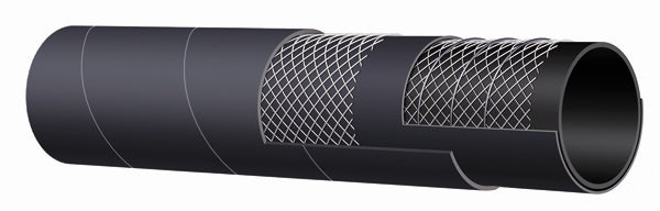 T604AA200X100 Alfagomma by Kuriyama | T604AA Series | Flexor Oil Return Petroleum Hose | SAE 100R4 | 2" ID | 2.40" OD | 100 PSI | Black | 100ft Length