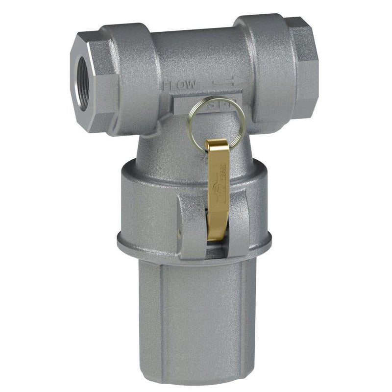 6090000091 (30X15STDS) by PT-Coupling | Type STDS-T | In-Line T-Strainer | 1-1/2" Size | 150 PSI Max | Aluminum/HB