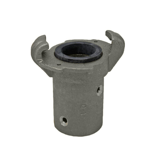 60901000 (10 CSB) by PT-Coupling | Type CSB | Sand Blast Coupling | Chicago-Style Coupler x Hose Barb | 1" Size | 1.88" Hose OD | Aluminum