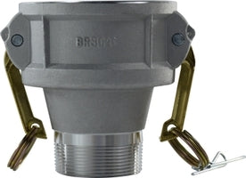 61861 (61-861) by Midland | Cam and Groove | Type B | Reducer Coupler | 4" Female Coupler x 3" Male NPT | Straight | Aluminum