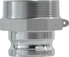 61870 (61-870) by Midland | Cam and Groove | Type F | Reducer Adapter | 3" Male Adapter x 2" Male NPT | Straight | Aluminum