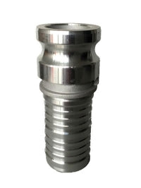 61958 (61-958) by Midland | Cam and Groove (Lite Pattern) | Type E | 4" Male Adapter x 4" Hose Shank | Straight | Aluminum
