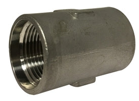 62417DC by Midland | Drop Well Coupling (Standard) | 1-1/2" | Straight | 304 Stainless Steel