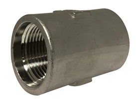 62416HDDC by Midland | Drop Well Coupling (Heavy Walled) | 1-1/4" | Straight | 304 Stainless Steel