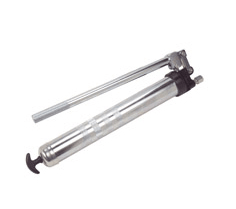 6243-J3 by Alemite | Heavy Duty Extra Long Solid Lever Gun | 10000 PSI | 24oz Cylinder Capacity | Check Valve and Loader Fitting