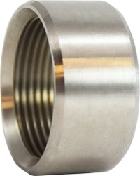 62781 by Midland | 150# Stainless Steel Fitting | Half Coupling | 2-1/2" Female NPT | Straight | 304 Stainless Steel