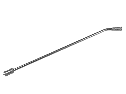 6279 by Alemite | Rigid Extension | 21" Rigid Extension for use with All Grease Gun Models | 25° Angle | 1/8" Male NPTF