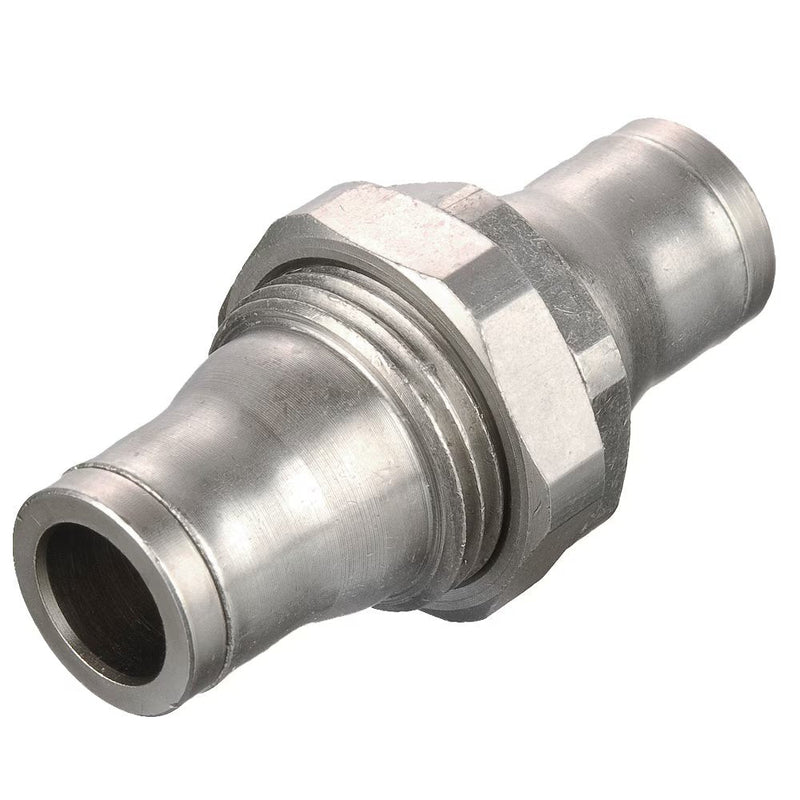 62PLMBH-14M by Parker | Prestolok PLM Metal Push-to-Connect Fittings | Bulkhead | 14 mm Tube Size | 29.50 mm Height | 29.50 mm Width | 55.00 mm Length | Straight | Electroless Nickel-Plated Brass | Pack of 5