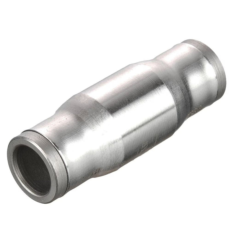 62PLS-4M by Parker | Prestolok PLS Push-to-Connect Fittings | Tube to Tube Fittings | 4 mm Tube Size | 30.00 mm Length | 10.00 mm Height | 10.00 mm Width | Straight | Stainless Steel | Pack of 2