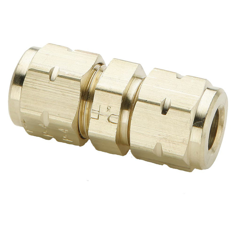 62VL-8 by Parker | Vibra-Lok Fittings | Union | 1/2" Tube Size | 7/8" Hex | 1.90" Length | Straight | Brass | Pack of 10