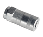 6304-B by Alemite | Hydraulic Coupler | Standard Fitting with Metal Seal | Thread: 1/8" Female NPTF | Pressure: 10000 PSI | Staight