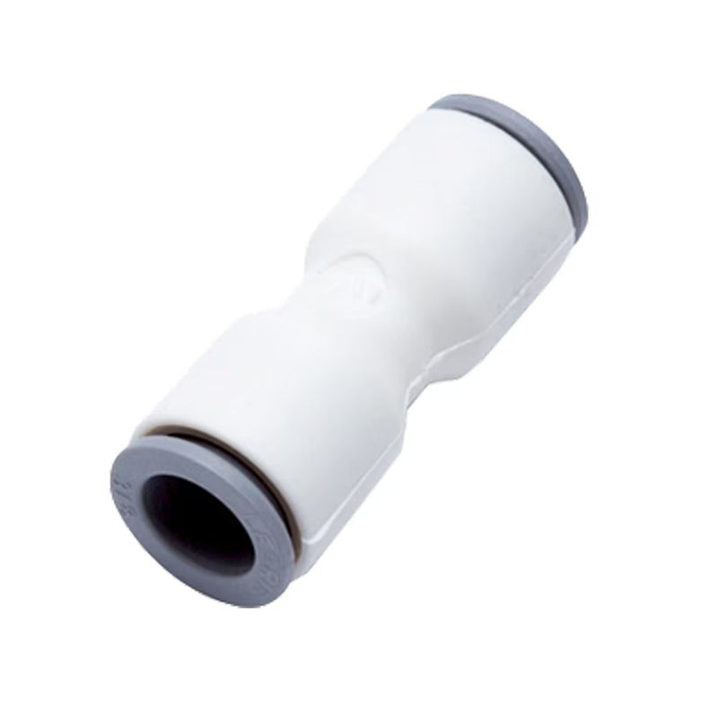 6306 04 08WP2 by Parker | Legris Tube-to-Tube Connector | 4 mm Tube Size x 8 mm Tube Size | 37 mm Length | Straight | Polymer | Pack of 10