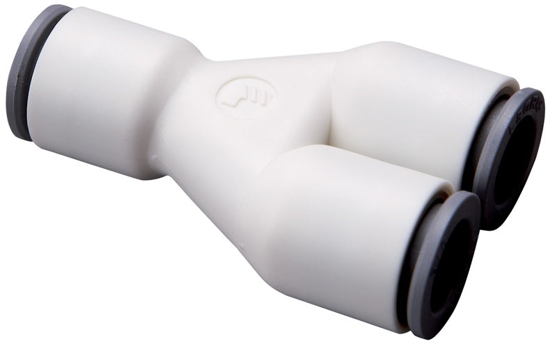 63406000WP2 by Dixon Valve | LIQUIfit™ Fitting | Union Y Connector | 3/8" Tube OD x 3/8" Tube OD x 3/8" Tube OD | Nylon