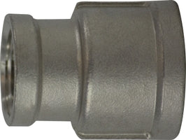 63426 by Midland | 150# Stainless Steel Fitting | Reducing Coupling | 2-1/2" Female NPT x 1" Female NPT | Straight | 316 Stainless Steel