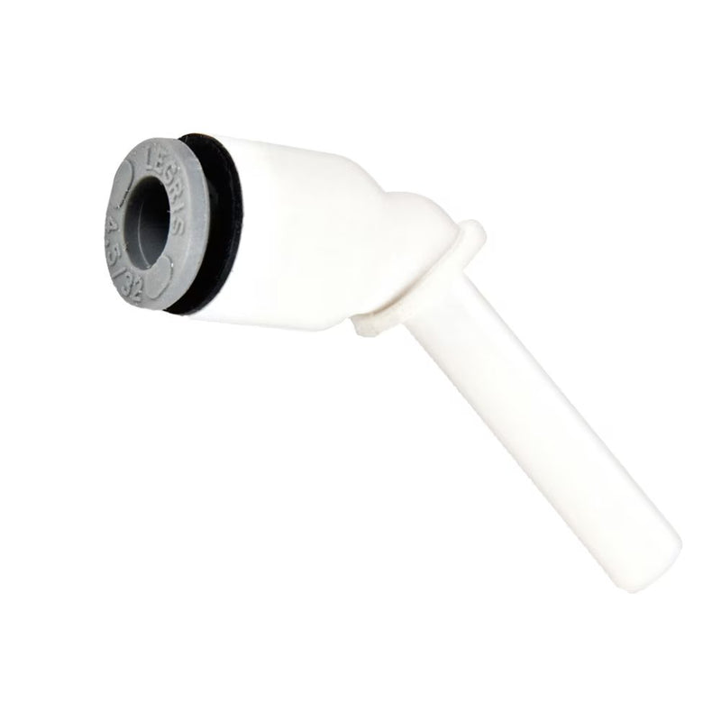 6380 12 00WP2 by Parker | Legris Plug-In Fitting | 12 mm Tube Size x 12 mm Tube Size | 58 mm Length | 45° Elbow | Polymer