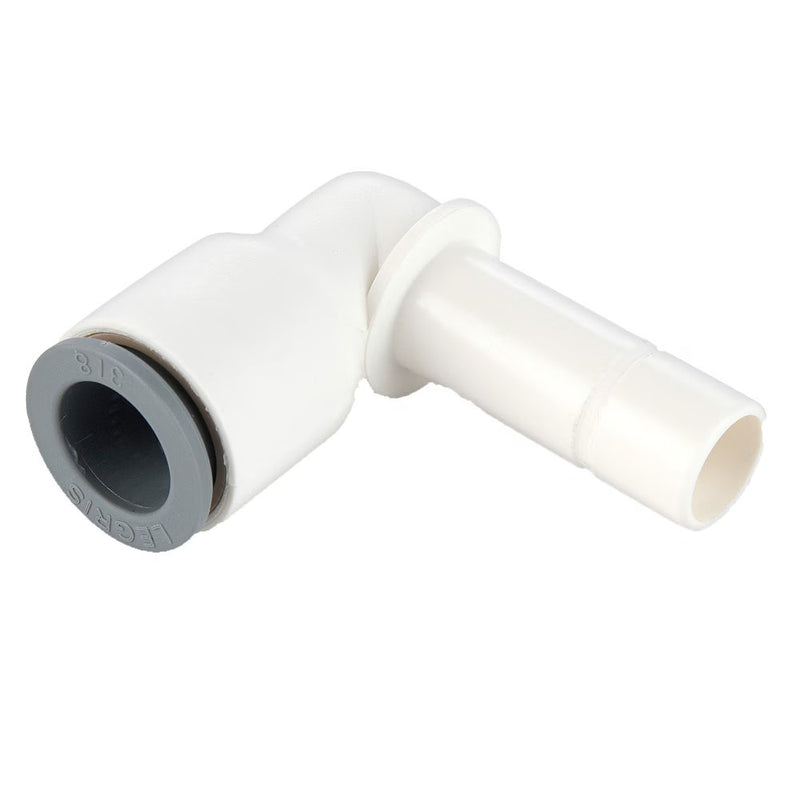 6382 56 60WP2 by Parker | Legris Plug-In Fitting | 1/4" Tube Size x 3/8" Tube Size | 39 mm Length | 90° Elbow | Polymer | Pack of 10
