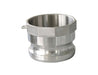 CGA-800-SS1 by Midland | Cam and Groove | Part A | 8" Male Adapter x 8" Female NPT | Straight | 316 Stainless Steel