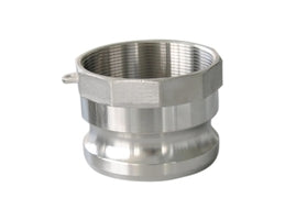 63914 (63-914) by Midland | Cam and Groove (Lite Pattern) | Type A | 1-1/2" Male Adapter x 1-1/2" Female NPT | Straight | 316 Stainless Steel