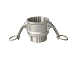 63923 (63-923) by Midland | Cam and Groove (Lite Pattern) | Type B | 1-1/4" Female Coupler x 1-1/4" Male NPT | Straight | 316 Stainless Steel