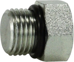 6408O6S by Midland | Hydraulic O-Ring Hex Head Plug | Solid | 3/8" Male Adjustable O-Ring Boss | Steel
