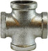 64399 (64-399) by Midland | Malleable Iron #150 Fitting | 2-1/2" Female NPT | Cross | Galvanized Iron