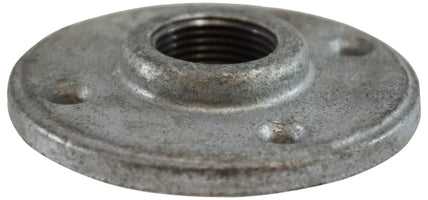 64690 by Midland | Malleable Iron #150 Fitting | Floor Flange | 3/8" Female NPT | Galvanized Iron