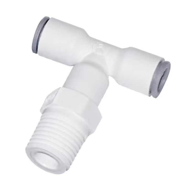 6508 08 13WP2 by Parker | Legris Stud Swivel Fitting | 8 mm Tube Size x 1/4" Male BSPT Thread | Tee | Polymer | Pack of 10