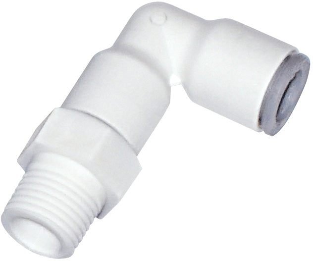 65096018WP2 by Dixon Valve | LIQUIfit™ Fitting | Swivel 90° Elbow | 3/8" Male NPTF x 3/8" Tube OD | Nylon