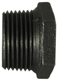 65536 by Midland | Malleable Iron #150 Fitting | Hex Bushing | 1-1/2" Female NPT x 1/8" Female NPT | Straight | Black Iron