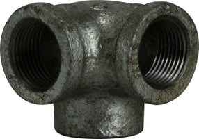 65582 by Midland | Malleable Iron #150 Fitting | Side Outlet Elbow | 3/8" Female NPT | Tee | Black Iron