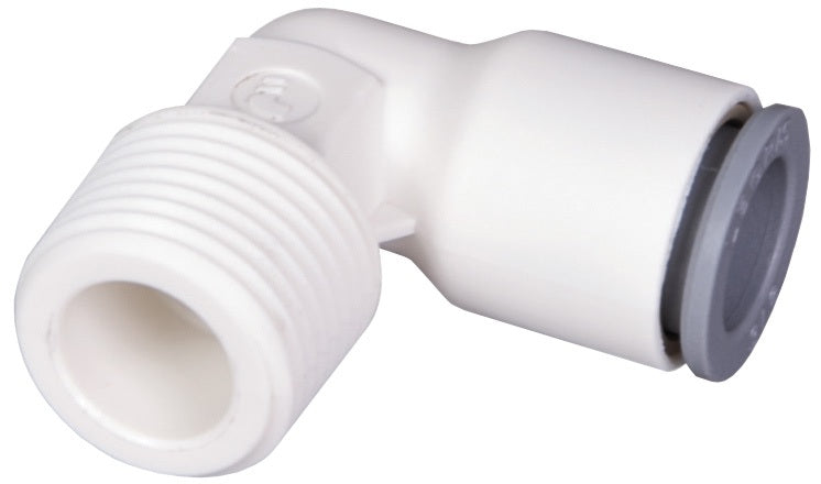 65796018WP2 by Dixon Valve | LIQUIfit™ Fitting | Fixed 90° Elbow | 3/8" Male NPTF x 3/8" Tube OD | Nylon