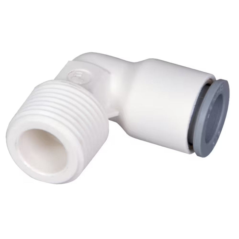 6579 56 13WP2 by Parker | Legris Fixed Fitting | 1/4" Tube Size x 1/4" Male BSPT Thread | 90° Elbow | Polymer