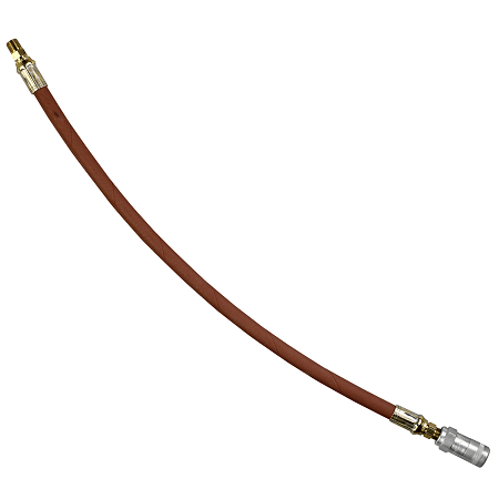 6654-A by Alemite | 18" Hose Assemblies for Hydraulic Fittings | 1/8" Male NPTF | 4800 PSI