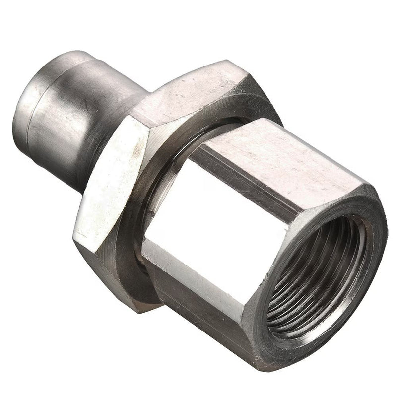 66PLMBH-6M-2G by Parker | Prestolok PLM Metal Push-to-Connect Fittings | Bulkhead | 6 mm Bulkhead Connector x 1/8" Female BSPP Threads | Straight | Electroless Nickel-Plated Brass | Pack of 10