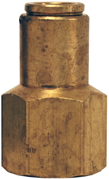 6612X12 by Dixon Valve | Push-In Fitting | Female Connector | 3/8" Female NPTF x 3/8" Tube OD | Forged Brass