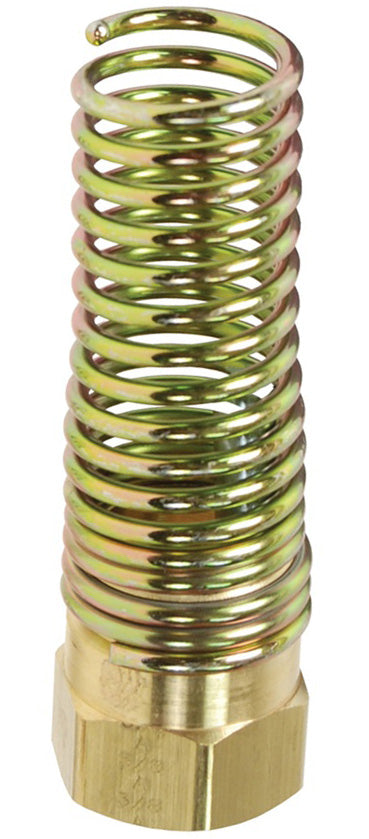 67RBSG-08 by Dixon Valve | Air Brake Fitting for Rubber Hose | Hose Nut with Attached Spring | 1/2" Hose Size | 3.50" Length | Brass Alloy 360