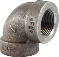 68112 by Midland | Extra Heavy Malleable Iron 300# Fitting 4" Female NPT x 4" Female NPT | 90° Elbow | Galvanized Iron