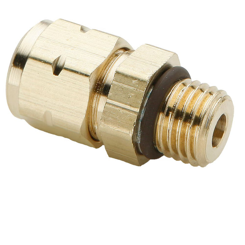 685VLV-10-10 by Parker | Vibra-Lok Fittings | 5/8" Tube Size Connector x 7/8" Male Thread | 1-1/16" Body Hex | 1.84" Length | Straight | Brass