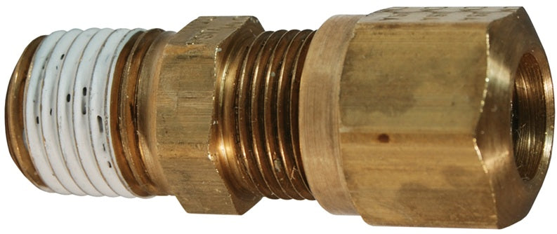 68NAB88VS by Dixon Valve | Air Brake Fitting | Male Connector | 1/2" Male NPT x 1/2" Tube Size | Brass