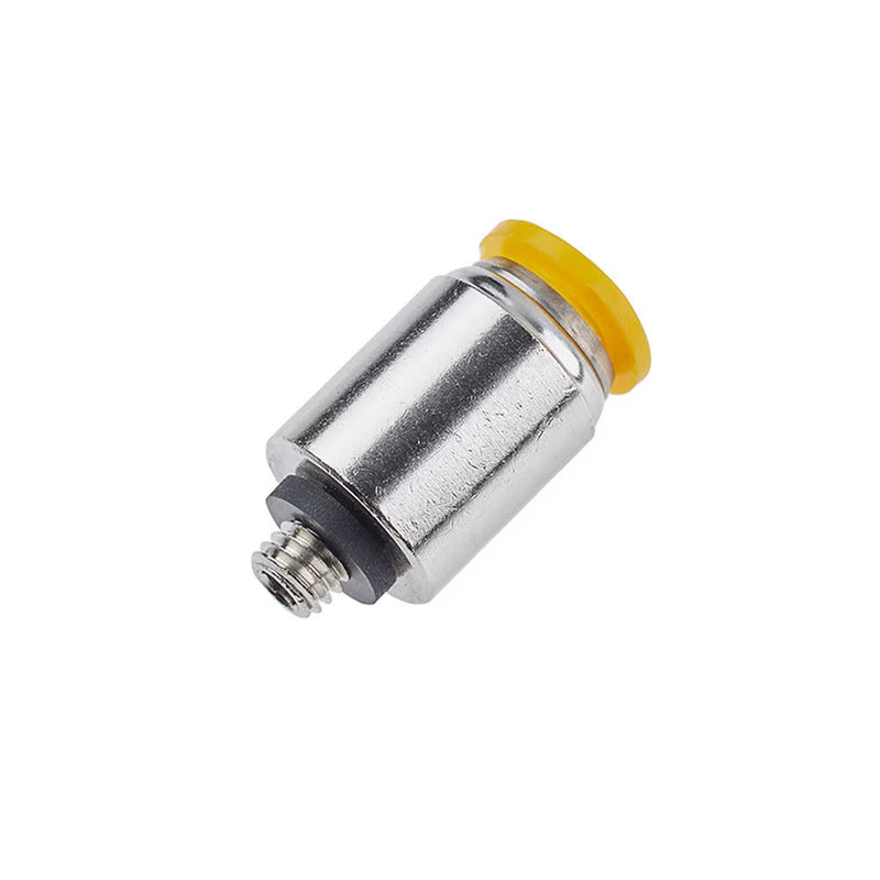 68PLPR-6M-2G by Parker | Prestolok PLP Push-to-Connect Fittings | Threaded Fitting | 6mm Round Body Connector x 1/8" Male BSPP Thread | 4.85" Hex | Straight | Nickel-Plated Brass | Pack of 10