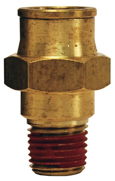 686X10 by Dixon Valve | Push-In Fitting | Male Connector | 10-32 Male UNF x 3/16" Tube OD | Forged Brass