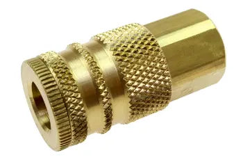152 by Coilhose | Coilflow™ Industrial Interchange Coupler | Manual | 1/4" Body Size | 1/4" Male NPT Thread | Straight | Brass (Type 15)