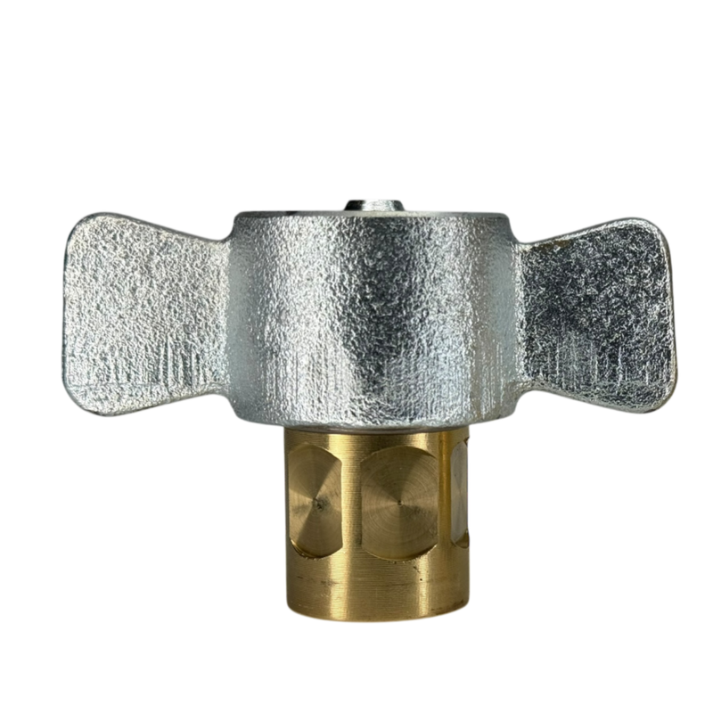 6WF4-B by Dixon Valve | Hydraulic Quick Disconnect Coupling | W-Series | 1/2" Female NPTF x 3/4" Wingstyle Interchange | Socket | Nitrile Seal | Brass