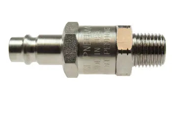 1101LF by Coilhose | FilterPlug™ | 1/4" Megaflow Filtering Connector | 1/4" Male NPT Thread | Straight | Plated Steel