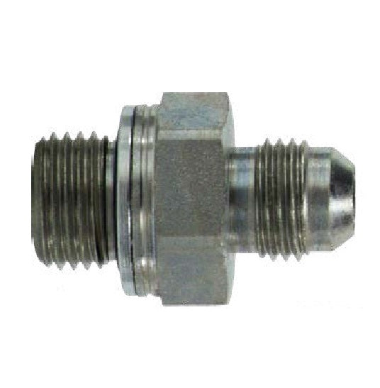 7005-06-12 by Midland | Hydraulic Metric Adapter | 3/8" Male JIC 37° x 12x1.5 Male Metric | Steel